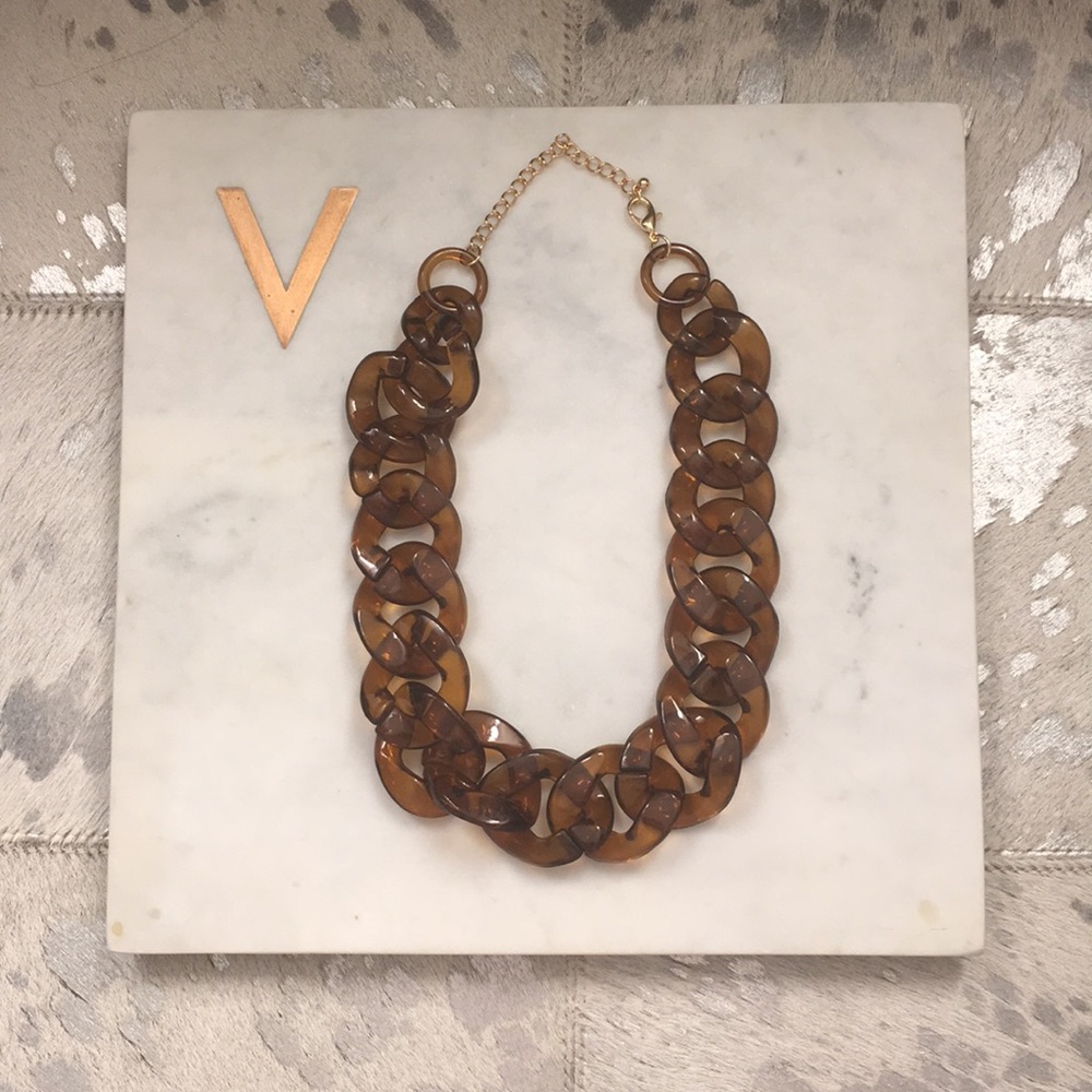 NEW Brown Link Necklace